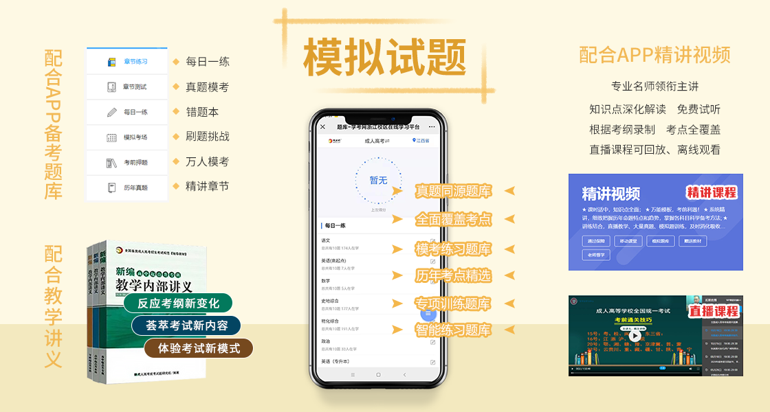 福建成人高考復習資料：模擬試題